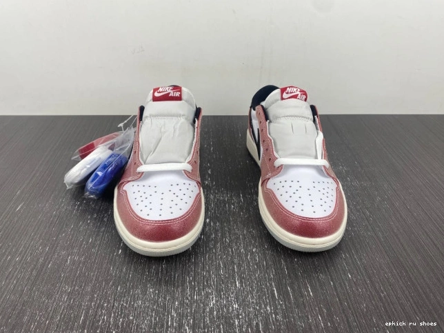 Rep 1 ROOM BLACK' X OG LOW JORDAN AIR FN0432-017 TROPHY 'RED 0711